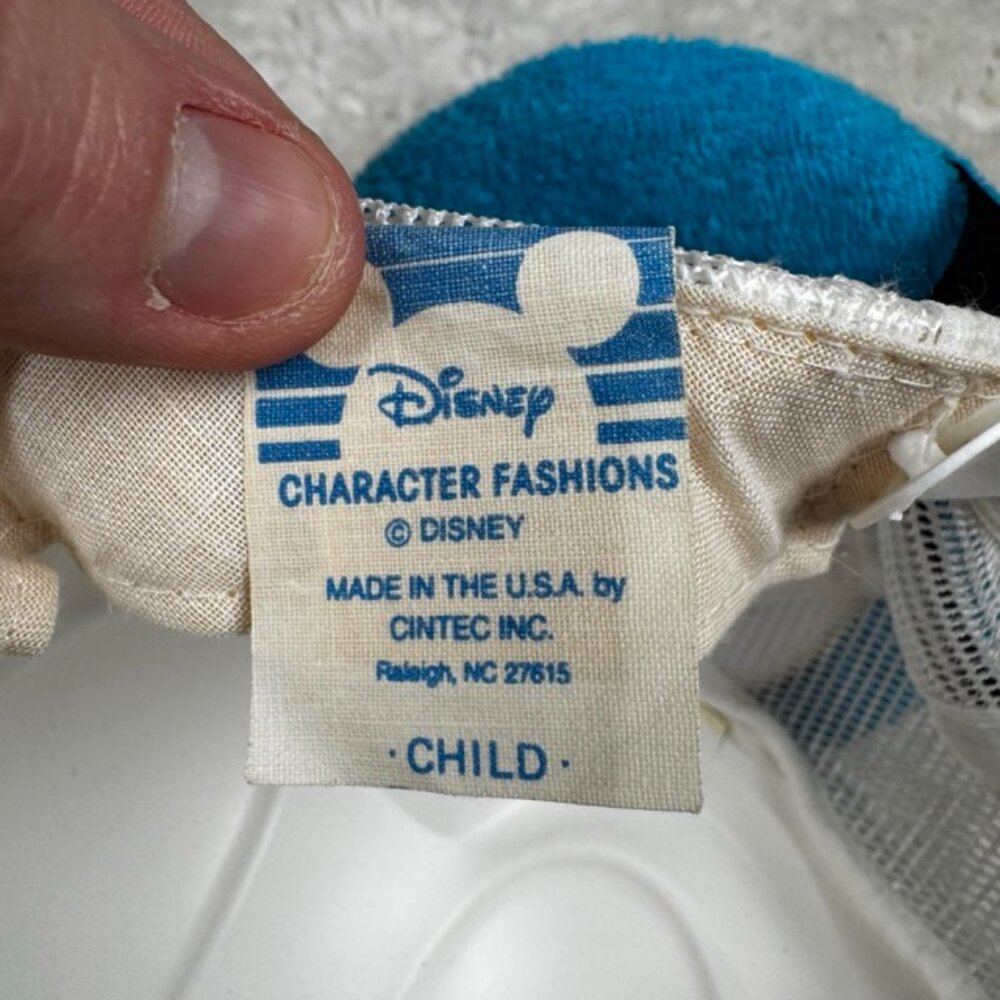 VTG 1980s Donald Duck Snapback Hard Billed Hat Child Disney Character Fashions - Picture 8 of 9
